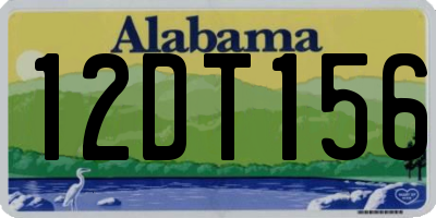 AL license plate 12DT156