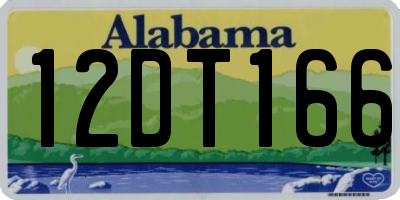 AL license plate 12DT166