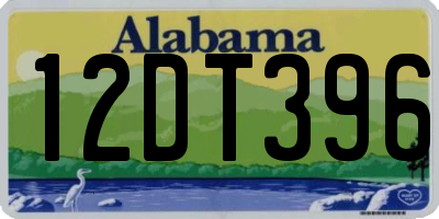 AL license plate 12DT396