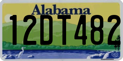 AL license plate 12DT482