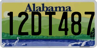 AL license plate 12DT487