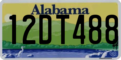 AL license plate 12DT488