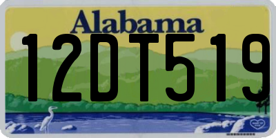 AL license plate 12DT519
