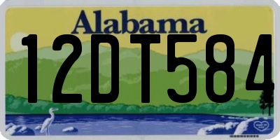 AL license plate 12DT584