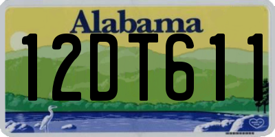 AL license plate 12DT611