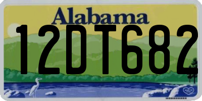 AL license plate 12DT682