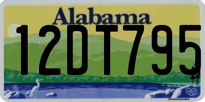 AL license plate 12DT795