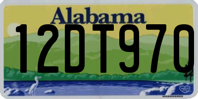 AL license plate 12DT970