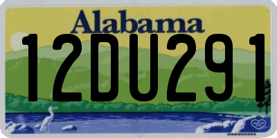 AL license plate 12DU291