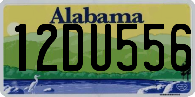 AL license plate 12DU556