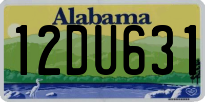 AL license plate 12DU631