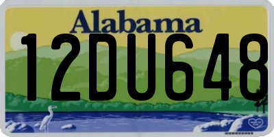 AL license plate 12DU648