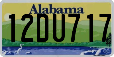 AL license plate 12DU717