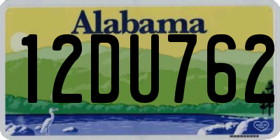 AL license plate 12DU762