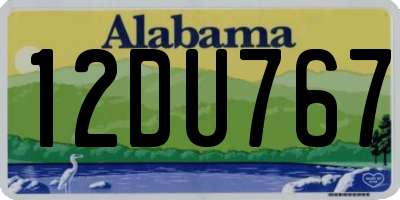 AL license plate 12DU767
