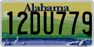 AL license plate 12DU779