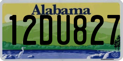 AL license plate 12DU827