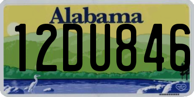 AL license plate 12DU846