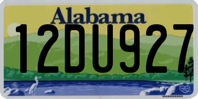 AL license plate 12DU927