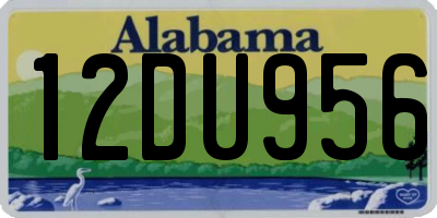 AL license plate 12DU956