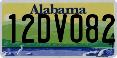AL license plate 12DV082