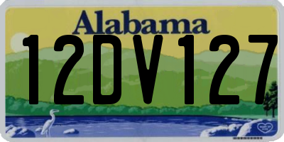 AL license plate 12DV127