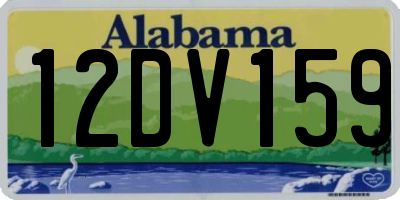 AL license plate 12DV159