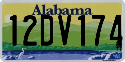 AL license plate 12DV174