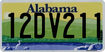 AL license plate 12DV211