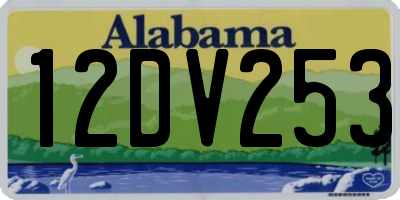 AL license plate 12DV253