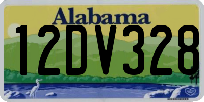 AL license plate 12DV328