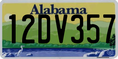 AL license plate 12DV357