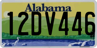 AL license plate 12DV446