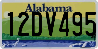 AL license plate 12DV495