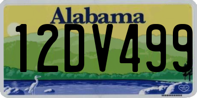 AL license plate 12DV499