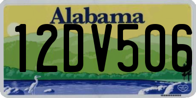 AL license plate 12DV506