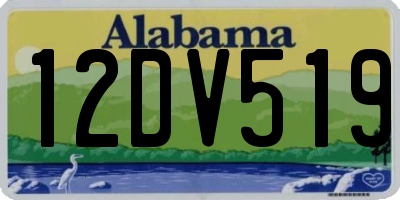 AL license plate 12DV519