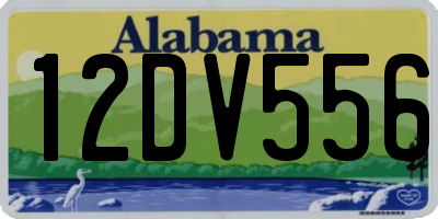 AL license plate 12DV556
