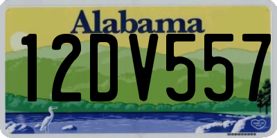 AL license plate 12DV557