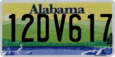 AL license plate 12DV617