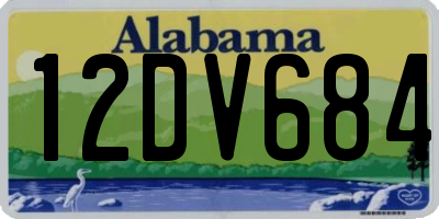 AL license plate 12DV684