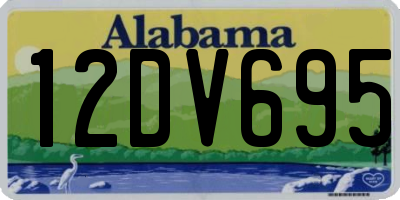 AL license plate 12DV695