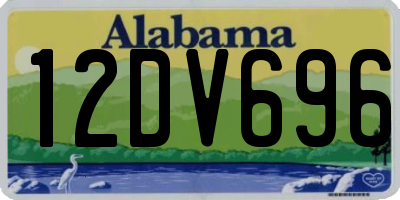AL license plate 12DV696