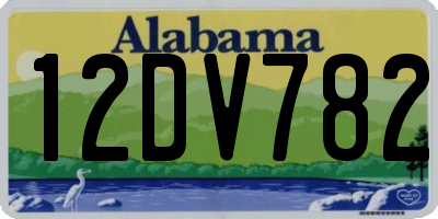 AL license plate 12DV782