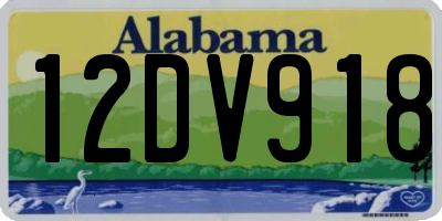AL license plate 12DV918