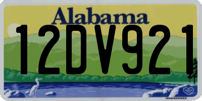 AL license plate 12DV921