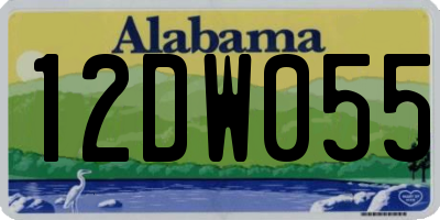 AL license plate 12DW055