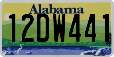 AL license plate 12DW441