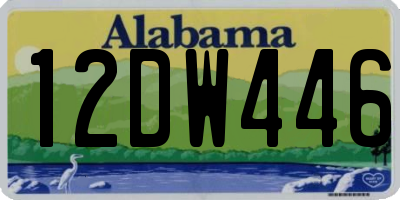 AL license plate 12DW446