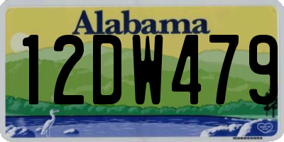 AL license plate 12DW479